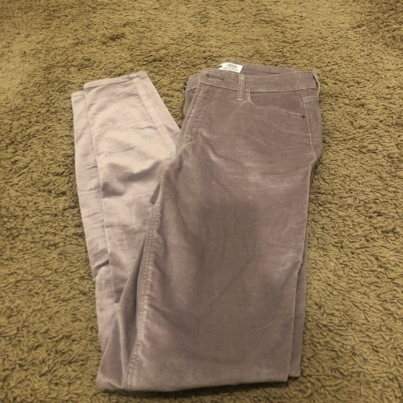 High waisted skinny velvet jeans - Picture 10 of 11